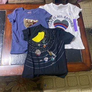 3 girls size 6 tee shirts